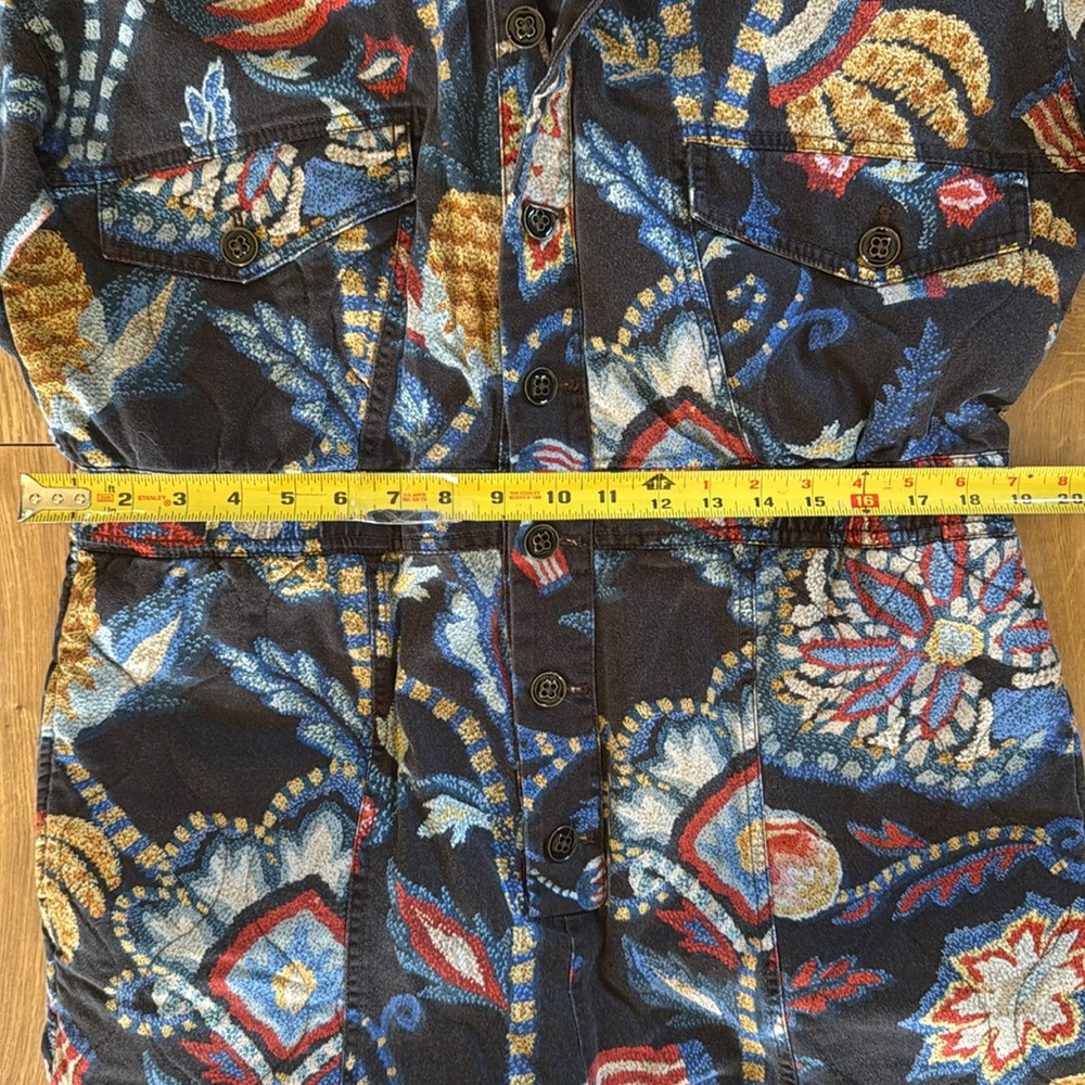 Farm Rio Floral Patterned Denim Jumpsuit - Picture 12 of 13